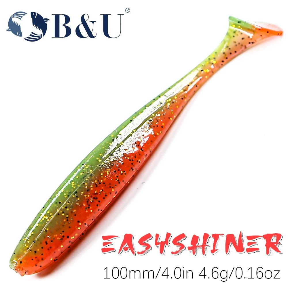 B & U  Shiner  Ʈ ̳ ̳ 100mm ū ۾ ̳ Ȥ Wobblers Iscas ΰ Pesca Ǹ öƽ Swimbait